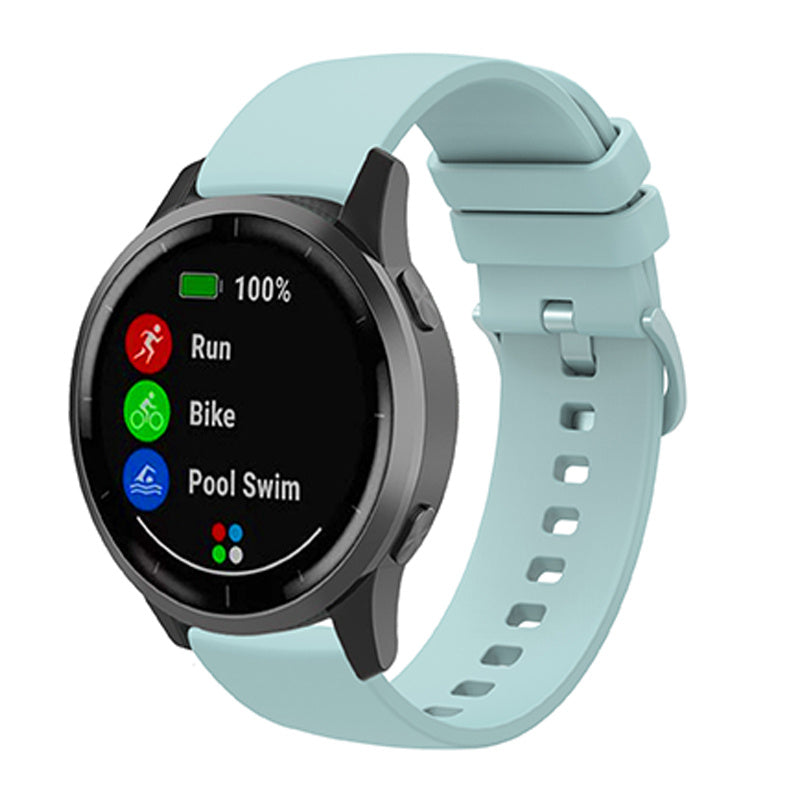 Universal 22mm Silicone Replacement Wrist Band Solid Color Adjustable Watch Strap with Same Color Buckle Universal 22mm Silicone Replacement Wrist Band Solid Color Adjustable Watch Strap with Same Color Buckle